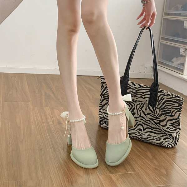 Dép nữ Lolita 2023 mùa hè mới khí chất Pháp