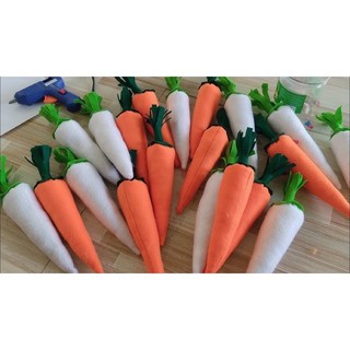 Cà rốt- đồ chơi bằng vải nỉ - đồ dùng mầm non