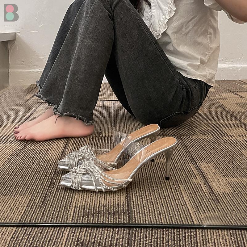 Giày sandal cao gót mới của phụ nữ