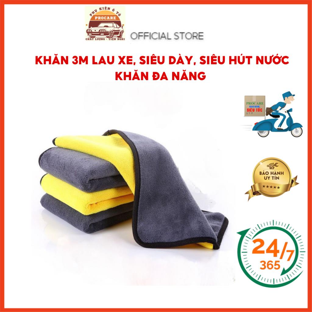 Khăn 3M lau xe, siêu dày hút nước, khăn đa năng