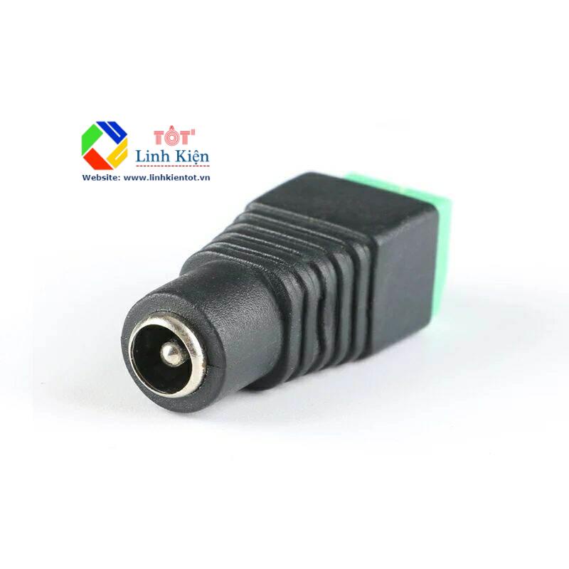 Đầu jack nối nguồn DC đực cái 5.5x2.1mm