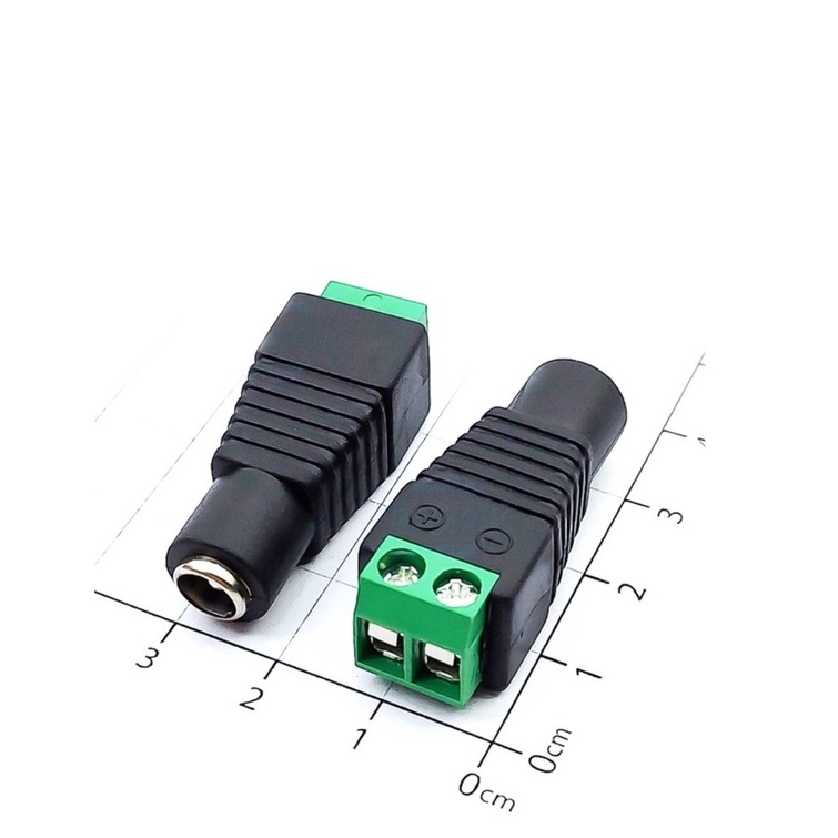 Đầu jack nối nguồn DC đực cái 5.5x2.1mm