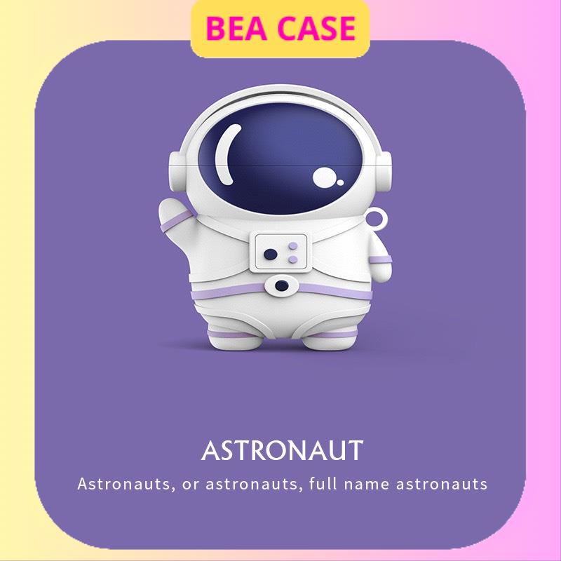 [Case Airpods1/2/3, Pro] Vỏ bảo vệ tai nghe không dây kèm móc - Phi Hành Gia  AAA BEA CASE