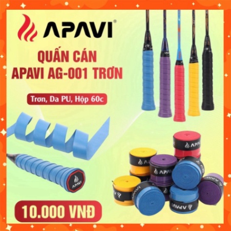 Quấn cán APAVI AG001 trơn dày dặn, êm tay, bám tay FAVAHI SPORT 22 FAVAHI 22