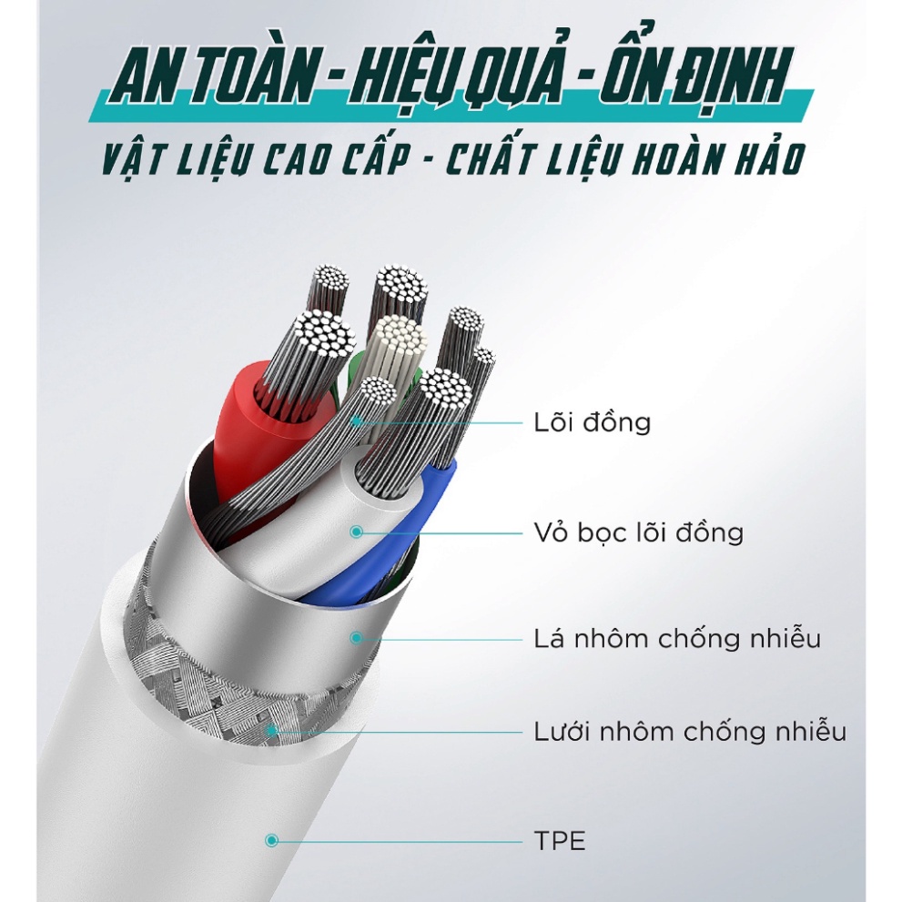 Cáp Sạc Nhanh Type C to Lighting PD 20W Ugreen US171 Chip MFL cho Táo - Hàng Chính Hãng