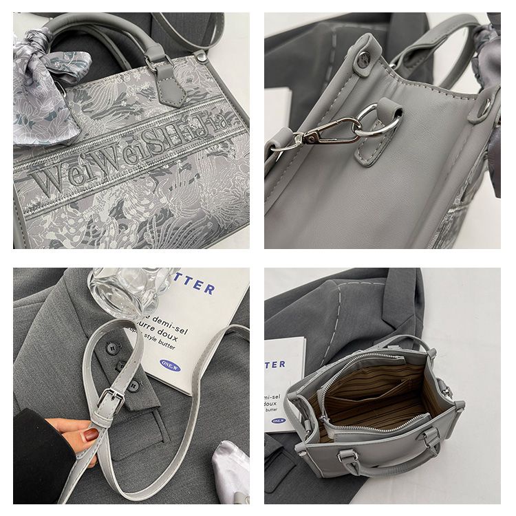 Túi Xách Đeo Vai Thêu Họa Tiết Thời Trang Pháp Sang Trọng Dành Cho Nữ 2023