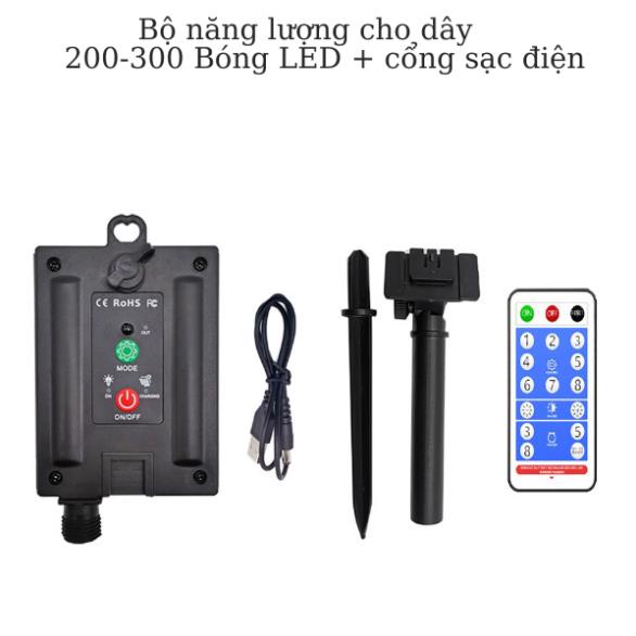Bản Pin năng lượng mặt trời  dành cho dây đèn led trang trí 8 chế độ nháy