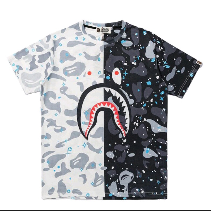 Áo thun Bape Shark zip SS2022, Áo tee Bape T-Shirt Chất liệu Cotton,DuSo.LuxuryStreetwear