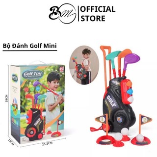Bộ đồ chơi gậy đánh golf mini cỡ lớn cho bé vui chơi vận động kèm túi xách có bánh xe dễ di chuyển sp41233025