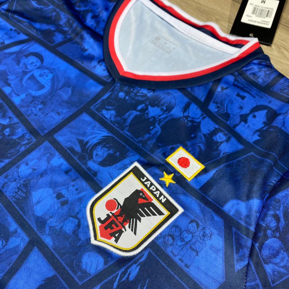 Bộ Quần Áo Đá Bóng Đội Tuyển Nhật Bản Anime - Hàng Thun Thái Cao Cấp
