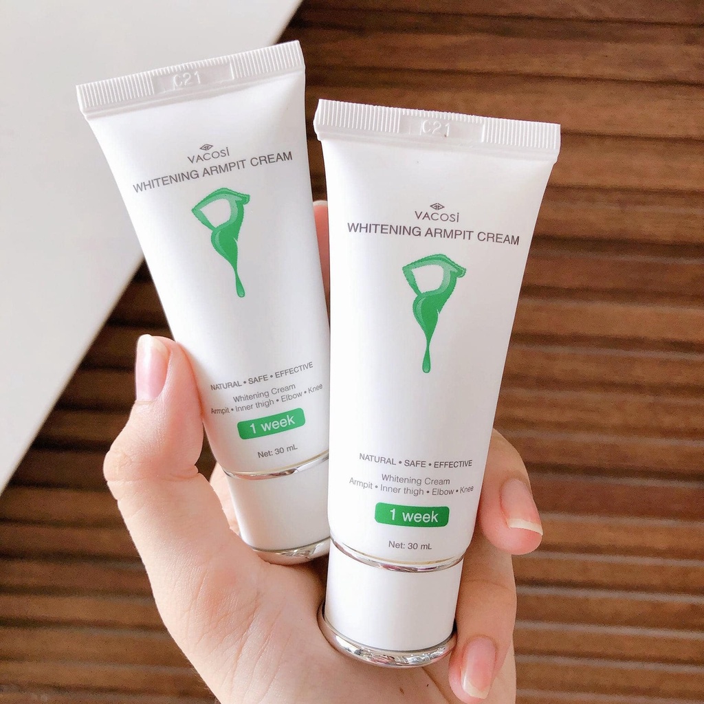 Kem Giảm Thâm Nách Vacosi Whitening Armpit Cream, Kem Dưỡng Trắng Nách, Vùng Bikini 30ml VMP02 Hàn Quốc