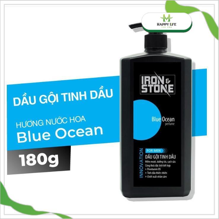 Sữa tắm nam, dầu gội nam, dầu gội sữa tắm tinh dầu nước hoa nam cao cấp Iron Stone 650ml - Happy Life 4U