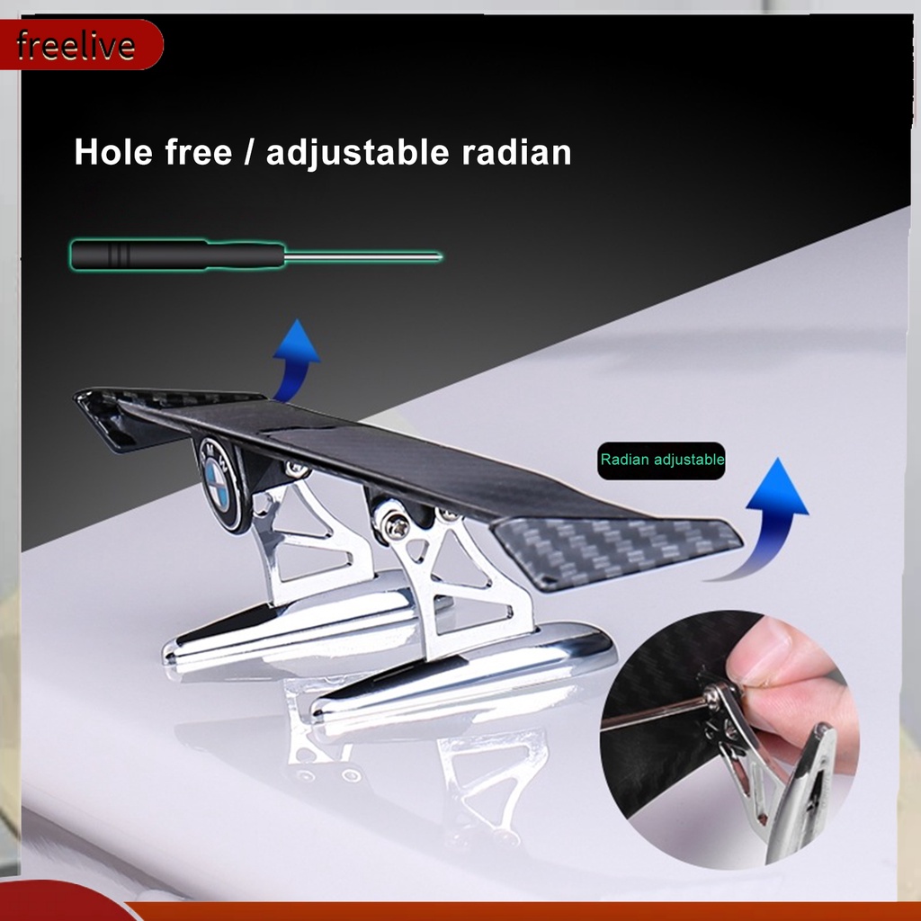 Cánh Lướt Gió Mini Bằng Sợi Carbon Chống Trầy Xước Cho Xe Hơi Suv