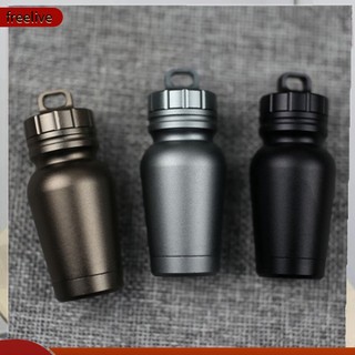 (freelive) Hộp đựng thuốc bằng hợp kim nhôm chống nước tiện lợi