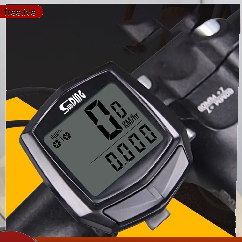 (freelive) Đồng Hồ Đo Vận Tốc Màn Hình Lcd Cho Xe Đạp