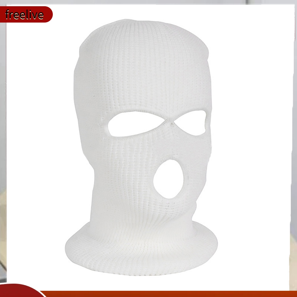 Mũ Balaclava Trùm Kín Mặt Khoét 3 Lỗ Thoáng Khí Thời Trang Mùa Đông