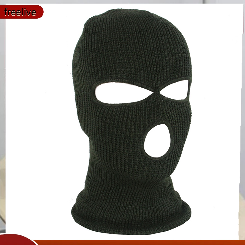 Mũ Balaclava Trùm Kín Mặt Khoét 3 Lỗ Thoáng Khí Thời Trang Mùa Đông
