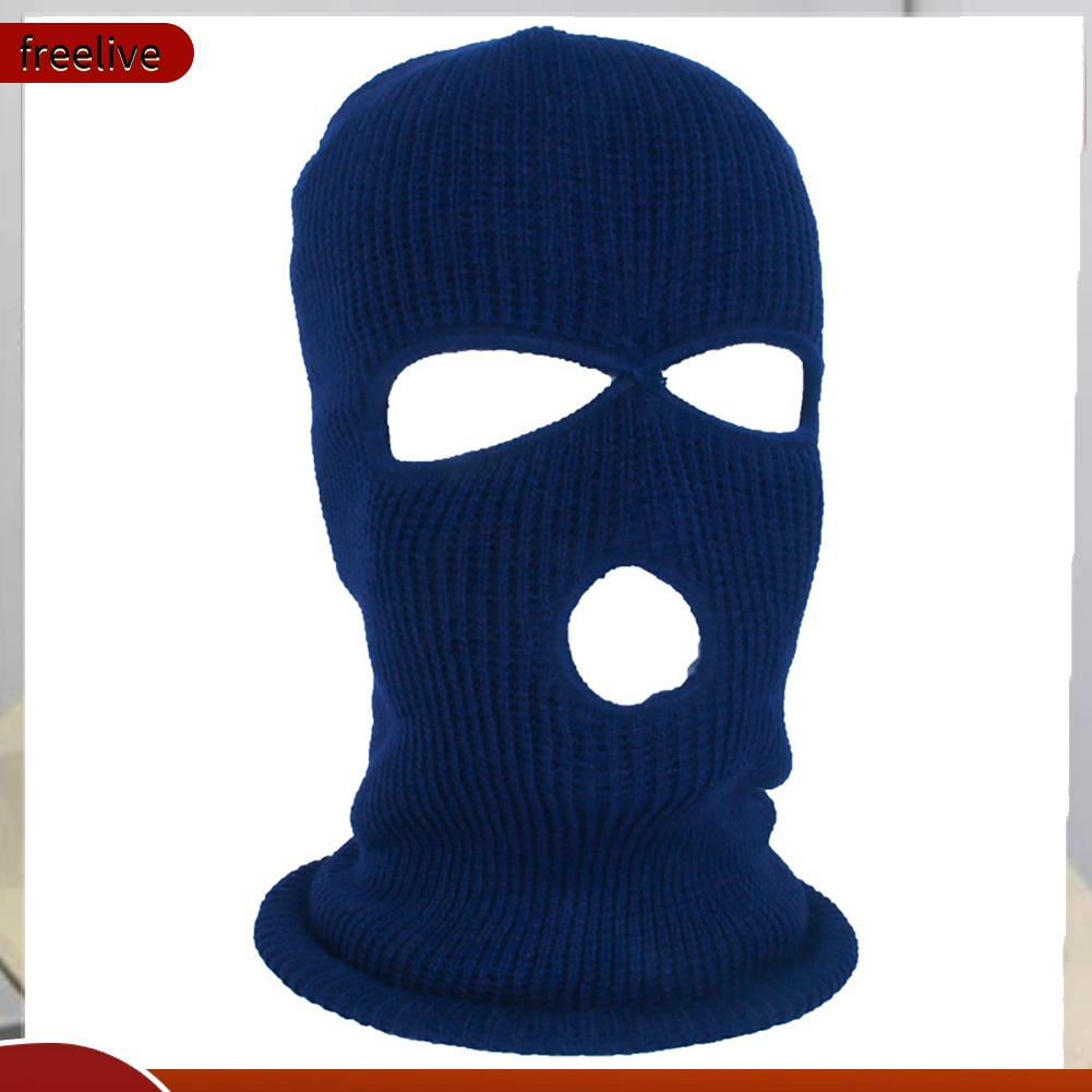 Mũ Balaclava Trùm Kín Mặt Khoét 3 Lỗ Thoáng Khí Thời Trang Mùa Đông