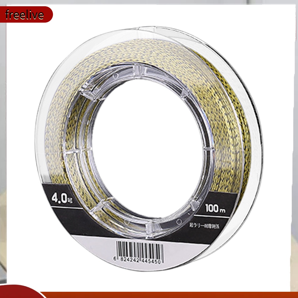 Cuộn dây câu cá PE bện 4 sợi dài 100m