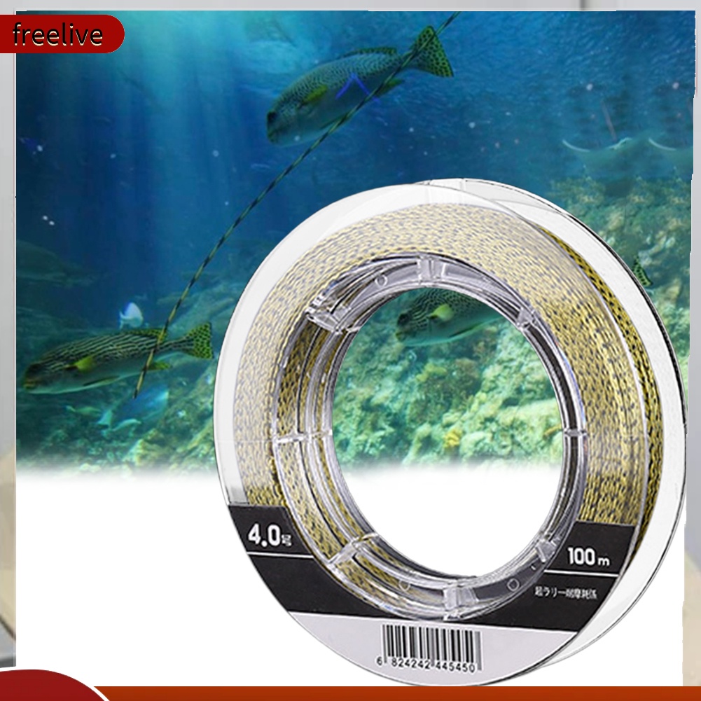 Cuộn dây câu cá PE bện 4 sợi dài 100m