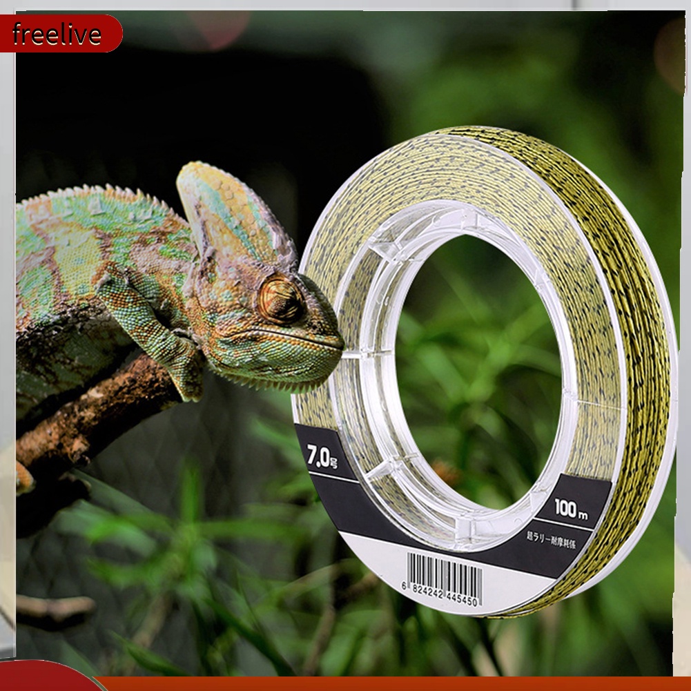 Cuộn dây câu cá PE bện 4 sợi dài 100m