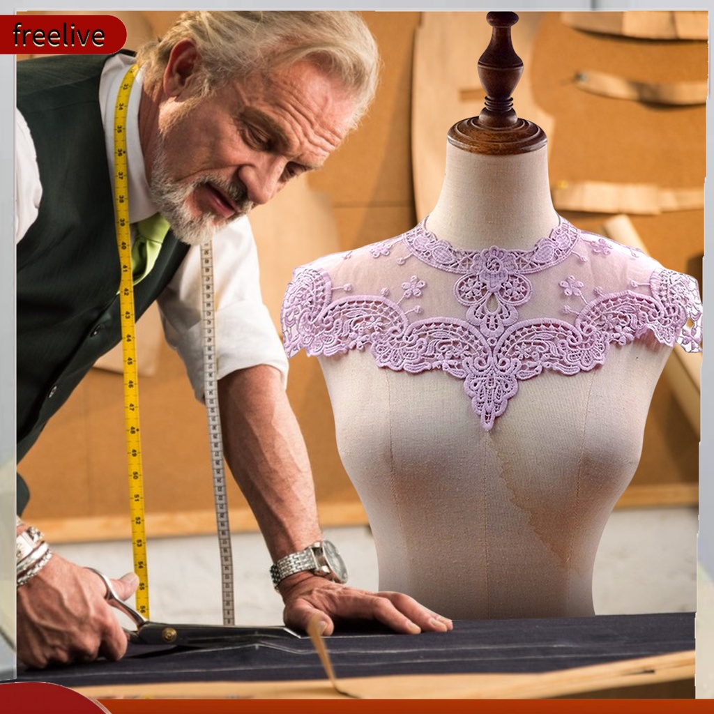 Cổ Áo Ren Nhiều Màu Sắc Co Giãn Thoải Mái Dành Cho May Vá