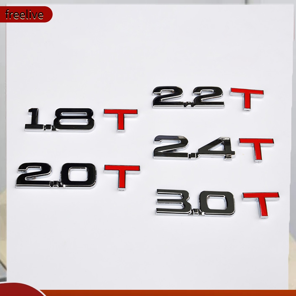 Logo 3D bằng kim loại 1.6 1.8 2.0 3.0 t dán xe hơi
