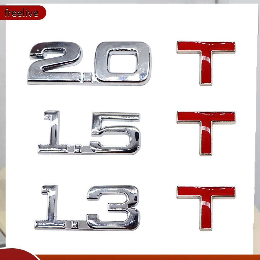 Logo 3D bằng kim loại 1.6 1.8 2.0 3.0 t dán xe hơi