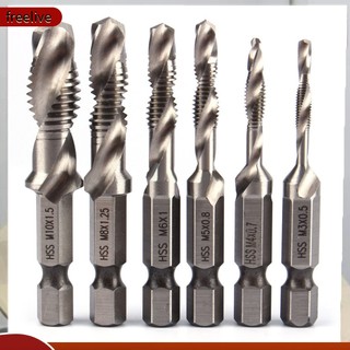 1/4 inch hex shank hss metric hand screw thread tap taper drill bit tool m3-m10
