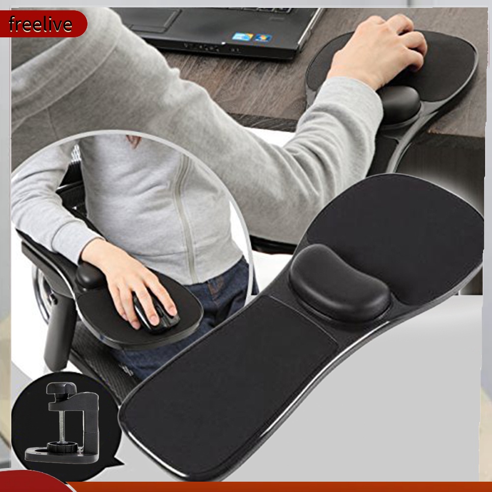 (freelive) Đệm chuột có đỡ cổ tay thiết kế đặt trên tay ghế tiện dụng bằng nhựa kích thước 45x18/12.8cm