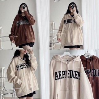 [ Rẻ Vô Địch ] Áo Khoắc Nỉ Form Rộng Tay Bồng Mũ 2 Lớp Nam Nữ Unisex ARPI