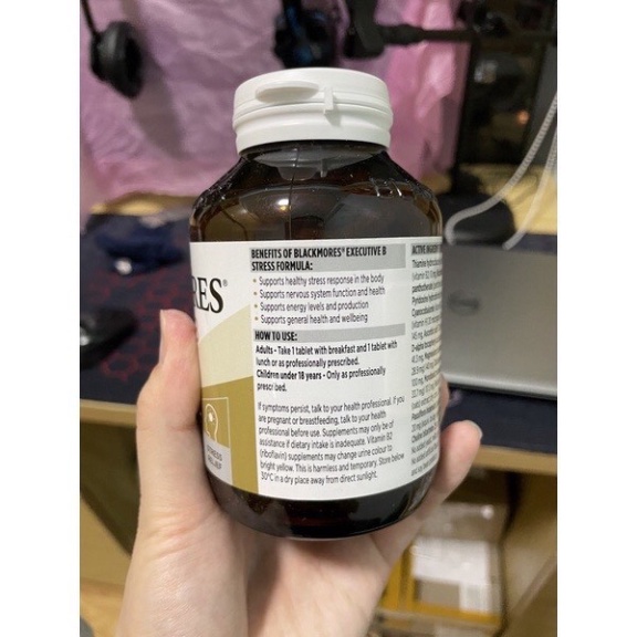 Viên Uống Giảm Căng Thẳng, Mệt Mỏi Blackmores Executive B Stress Formula. chính hãng Úc