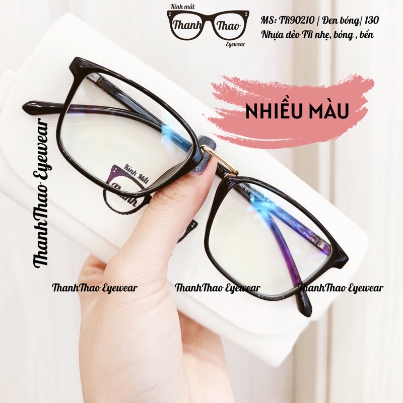 Gọng Kính Cận Nữ Vuông Mảnh Nhựa Dẻo Chống Ánh Sáng Xanh 210 - THANHTHAO EYEWEAR