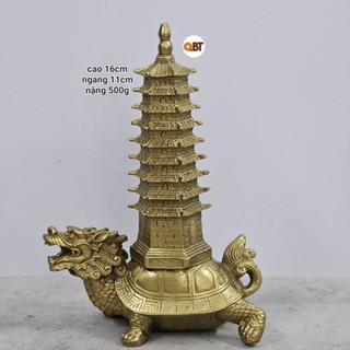 Long quy cõng tháp văn xương - Tháp rùa bằng đồng