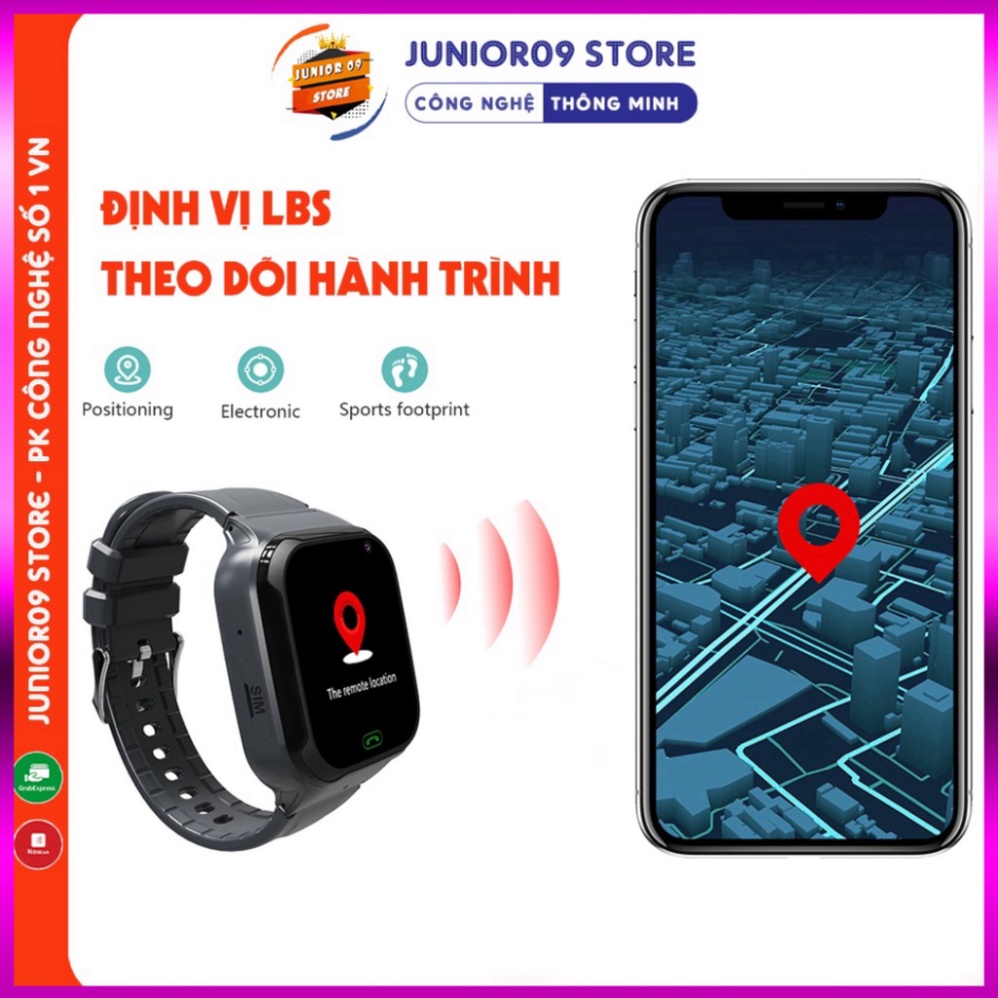 Đồng hồ thông minh Định vị Trẻ em Lắp thẻ sim Nghe gọi Video Call Chống nước cho bé trai bé gái JUNIOR09 WATCH KIDS | BigBuy360 - bigbuy360.vn