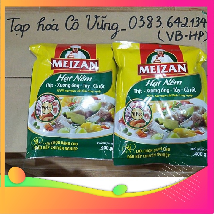 Mới về Hạt nêm Meizan gói nhỏ 400g và gói lớn 1kg (date mới)