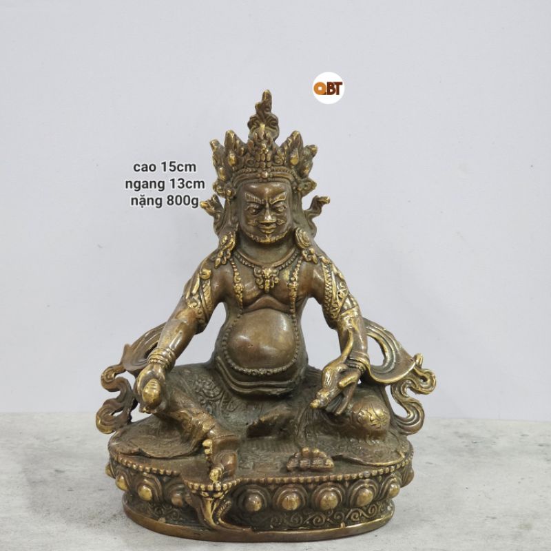 Hoàng thần tài size nhỏ bằng đồng phong thuỷ