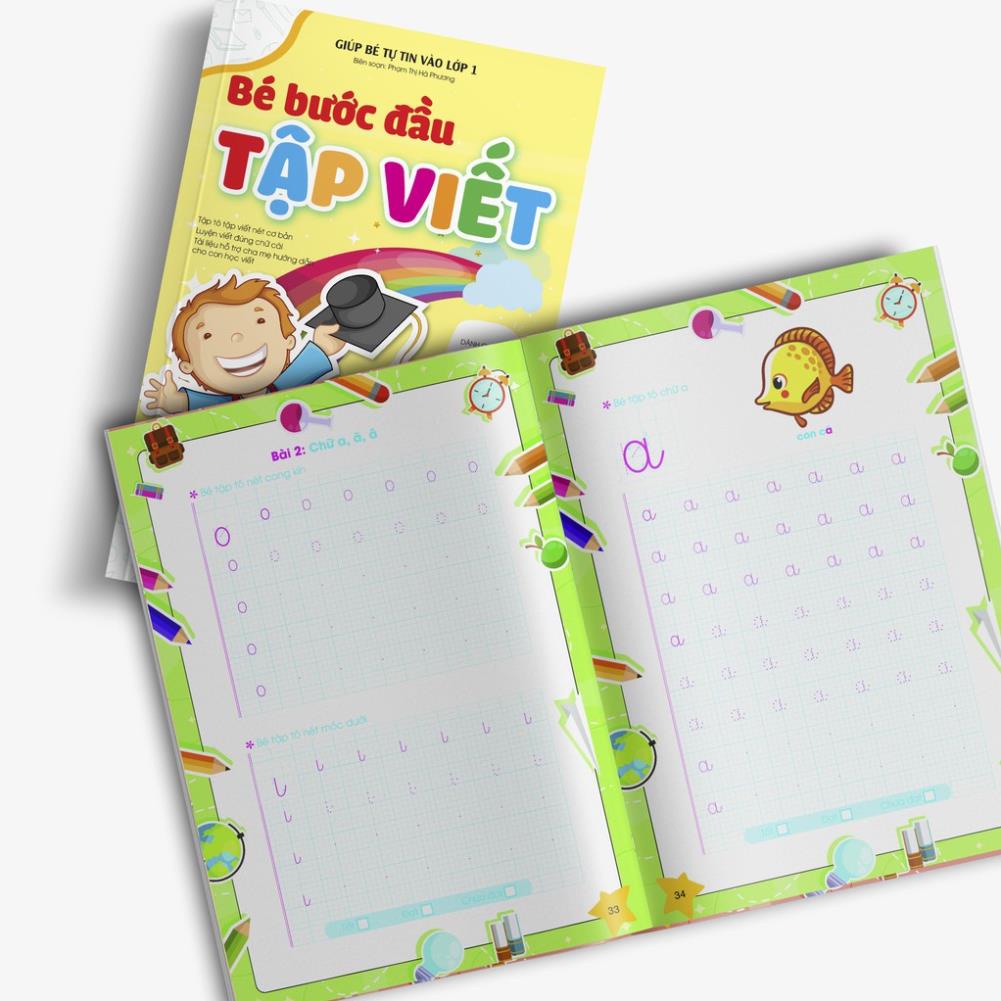 Sách Bé Bước Đầu Tập Viết - Giúp Bé Tự Tin Vào Lớp 1