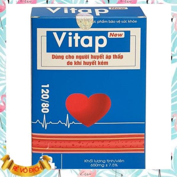 Vitap New - Viên uống hỗ trợ bổ huyết, cải thiện huyết áp thấp (Hộp 30 viên)