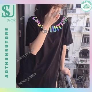 Áo phông phản quang chữ cổ LUÔN VUI TƯƠI decal xịn k nứt nhiều màu