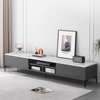 Kệ tivi đen mặt gỗ MDF màu vân đá phòng khách Tủ Tivi để sàn đa năng - GP297/GP298/GP299