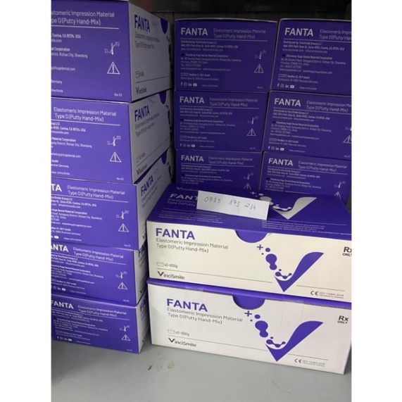 Cao su đặc Fanta lấy dấu răng sau cùng cùi mão dùng trong nha khoa