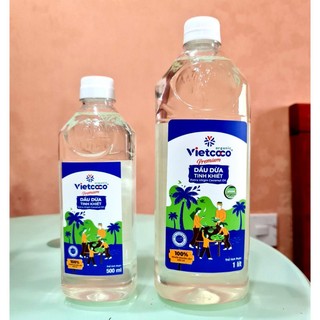 Dầu dừa tinh khiết ép lạnh ocganich Việt coco chai 250ml