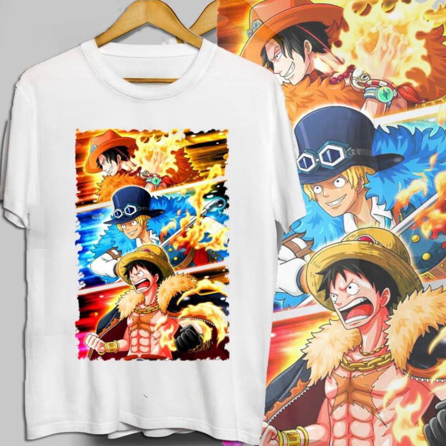 (Freeship 50K) Áo thun LUFFY, ACE, SABO Mẫu Mới Siêu Độc | One Piece Tshirt