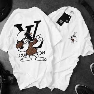 🔥HOT🔥Áo Phông Tay Ngắn Nam Nữ Cún SNOOPY LV Cực Chất AT57