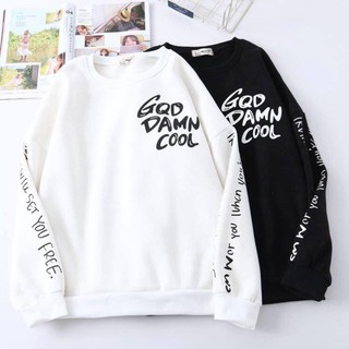 " RẺ " Áo SWEATER CẶP TRẮNG ĐEN