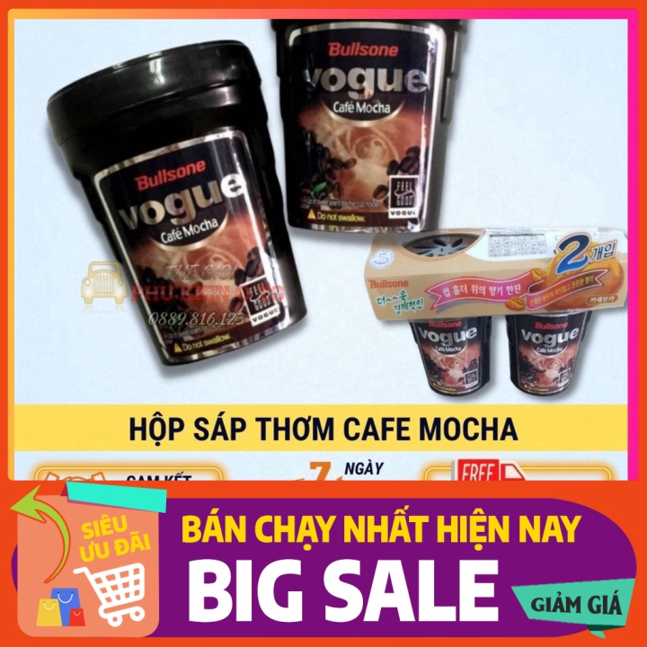 Hộp sáp thơm Cafe khử mùi Ô TÔ - BULLSONE VOGUE CAFE MOCHA - lẻ 1 hộp sapthom