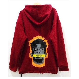 ÁO HOODIE HOT FRIENDS DA ĐEN CAO CẤP