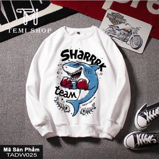 Áo nỉ sweater nam nữ cá mập có bigsize đên hơn 100kg