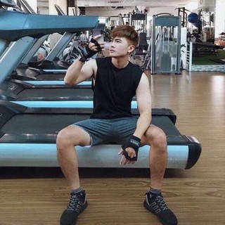 Áo thun tanktop ba lỗ chuẩn gym trơn nhiều màu freesize dưới 72kg
